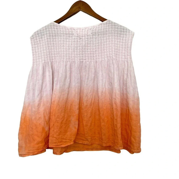 Free People We The Free Little Bit Of Something Ombre Top Hippie Size Medium - Picture 5 of 6
